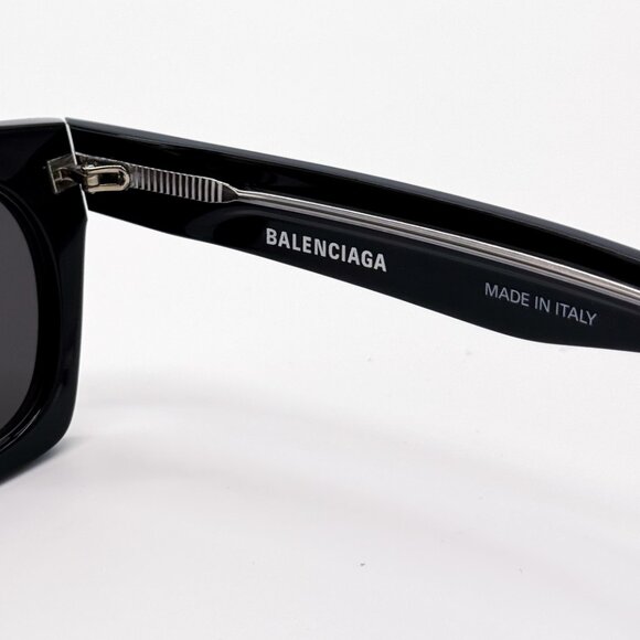 NEW BALENCIAGA BB0230S 001 BLACK CAT EYE WOMEN SUNGLASSES BALENCIAGA - Picture 9 of 10